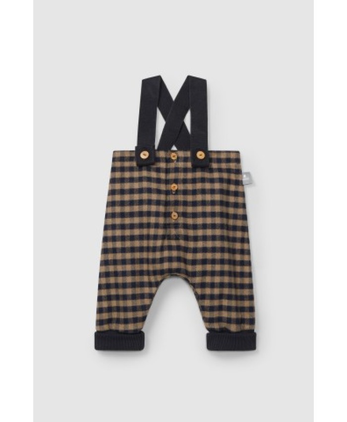 Snug Plaid dungarees-ruit   indigo 